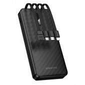 Внешний аккумулятор Borofone BJ84  10 000 mAh (+ 4 кабеля) цвет: черный 