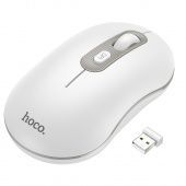 Мышь беспроводная Hoco GM21 (2,4G,1600dpi) цвет: бело-серый