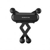 Автодержатель BOROFONE BH19 в решетку, цвет: черный