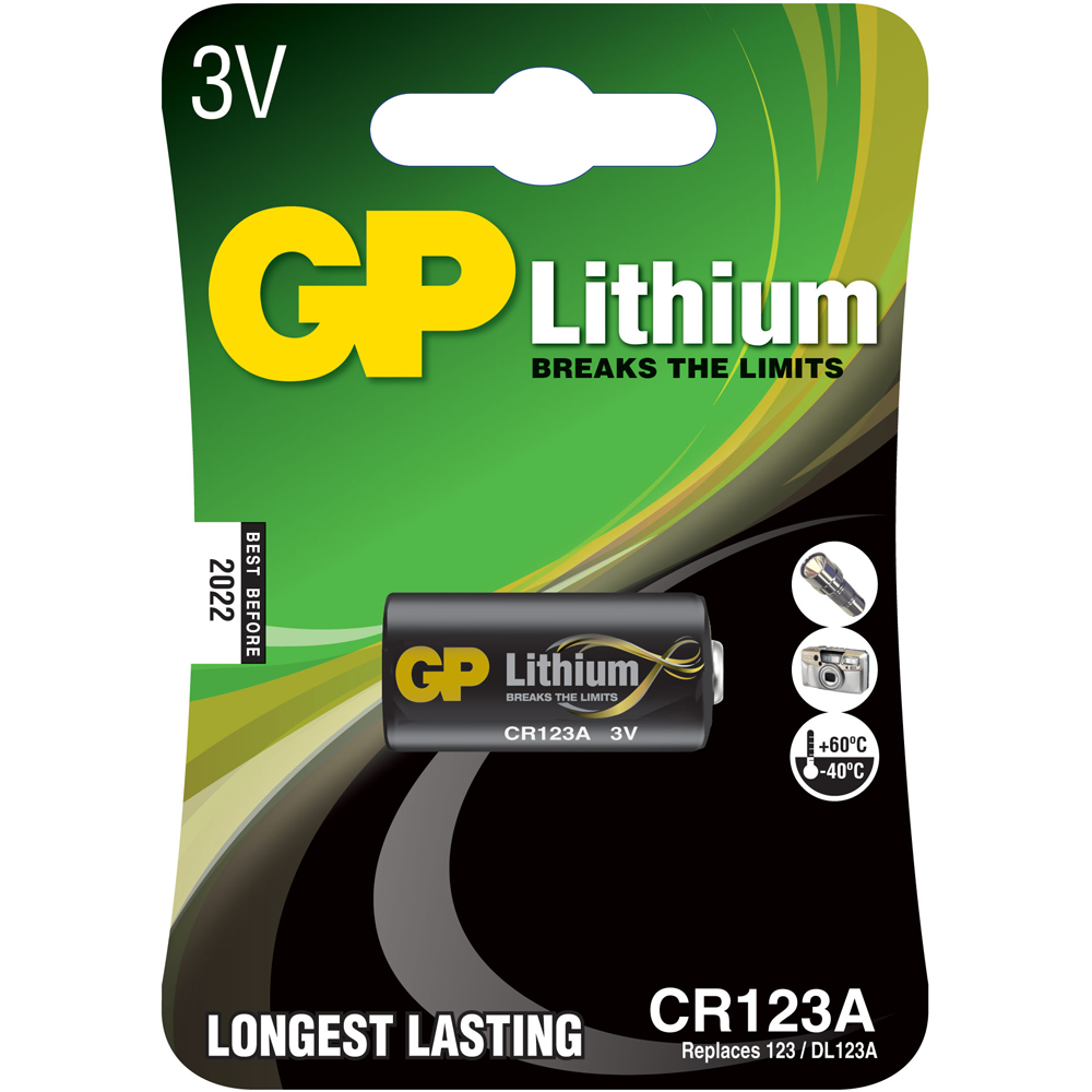 Батарейка GP Lithium CR123A-1BP