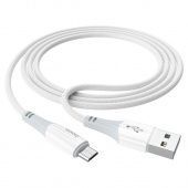 Дата-кабель Hoco X70 Micro (нейлон, 1 м, 2.4A) цвет: белый