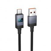 Дата-кабель Hoco X118  Type-C (дисплей 5A,1 м) цвет: черный