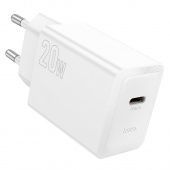 Сетевое зарядное устройство Hoco N68 (PD20W Type-C) цвет: белый