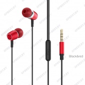 Наушники BOROFONE BM15 с микрофоном, цвет: красный-черный