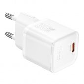 Сетевое зарядное устройство Hoco N66 (PD35W Type-C)  цвет: белый