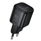 Сетевое зарядное устройство Hoco N84 Gan (PD45W)  цвет: черный