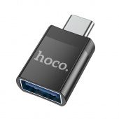 Адаптер Hoco UA17 Type-C - USB 3.0 цвет: черный 
