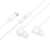 Наушники Hoco M117 Type-C  цвет: белый