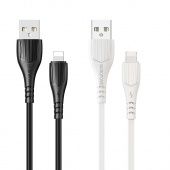 Дата-кабель BOROFONE BX37 Lightning (1,0 м), цвет: черный
