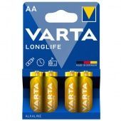 Батарейки VARTA Longlife LR6/4BP AA