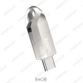 USB+Type-C флэш-диск HOCO 2в1 64Gb UD8 USB3.0 корпус металл