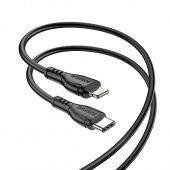 Дата-кабель BOROFONE BX51 Type-C to Lightning (1м., 2.4 A), цвет: черный