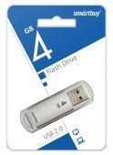 USB флэш-диск Smart Buy 4GB V-Cut Silver SB4GBVC-S