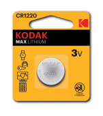Литиевые батарейки Kodak Lithium CR1220/1BP