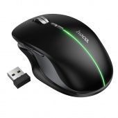 Мышь беспроводная Hoco GM40 (BT+2.4G+RGB подсветка,400 mAh) цвет: черный