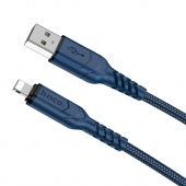 Дата-кабель Hoco X59 Lightning (2 м, 2.4 A,нейлон) цвет: синий