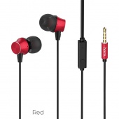 Наушники Hoco M51 с микрофоном, цвет: красный
