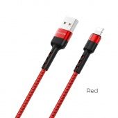 Дата-кабель BOROFONE BX34 Lightning (1,0 м), цвет: красный