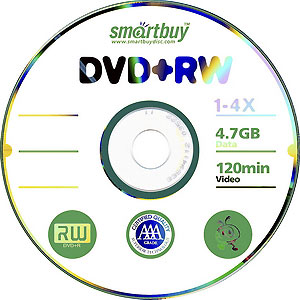 Диск DVD+RW 4,7GB 4x CB-10