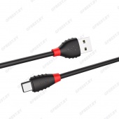 Дата-кабель Hoco X27 Type-C(1.2 м., поддержка зарядки 2,4A) цвет: черный