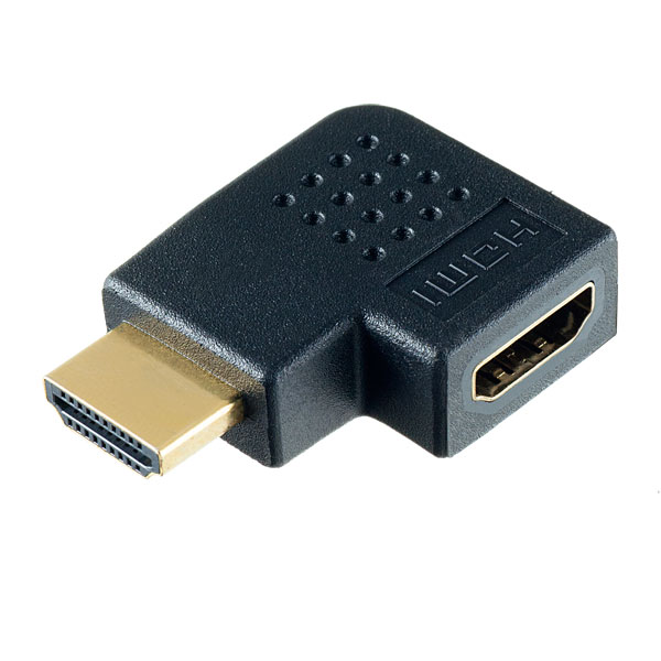 Perfeo Переходник угловой горизонтальный HDMI A вилка - HDMI A розетка (A7011)