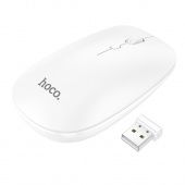 Мышь беспроводная Hoco GM15 (2,4G + Bluetooth,1600dpi) цвет: белый