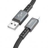 Дата-кабель Hoco X85 Lightning (сверхтолстый 1 м, 2.4 A) цвет: черный