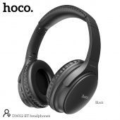 Беспроводные наушники Hoco DW02 полноразмерные с микрофоном, цвет: черный