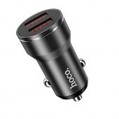 Автомобильное ЗУ Hoco DZ11 (2USB: 5V/2.4A) цвет: черный