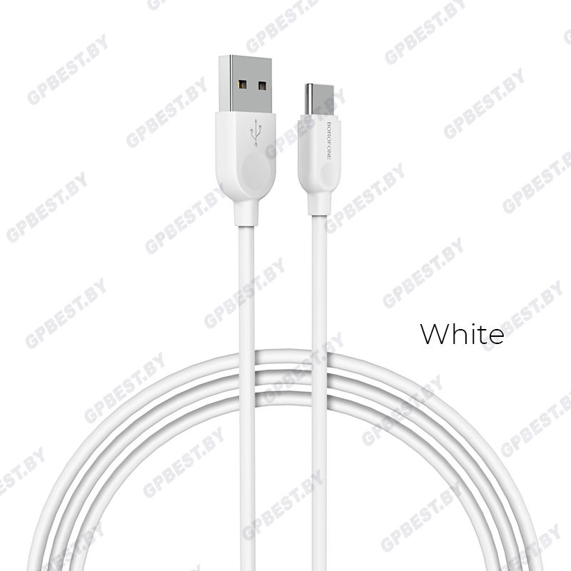 Дата-кабель BOROFONE BX14 Type-C (1м.), цвет белый