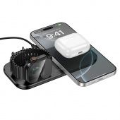 Беспроводное зарядное устройство CW65 North 3 в 1 настольное цвет: черный