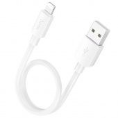 Дата-кабель Hoco X96 iPhone (12W,0.25 м) цвет: белый