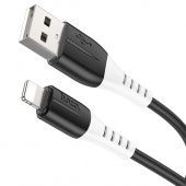 Дата-кабель Hoco X82 Lightning (силиконовый 1м., 2.4A) цвет: черный
