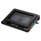 Настольная подставка для ноутбука Hoco GA7 охлаждающая, RGB цвет: черный 