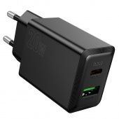 Сетевое зарядное устройство Hoco N69 (QC3.0 +PD20W Type-C) цвет: черный