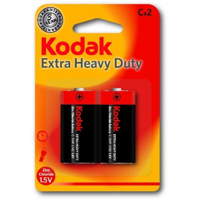 Батарейки Kodak Extra Heavy Duty R14/BP2 C