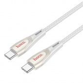 Дата-кабель Hoco U133 Type-C to Type-C (60W,1.2 м) цвет: серый