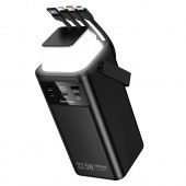 Внешний аккумулятор Borofone BJ65A  50 000 mAh (22.5W+PD20W + 4 кабеля) цвет: черный  