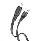Дата-кабель Borofone BX85 Lightning (1м., 2.4A) цвет: черный