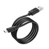Дата-кабель BOROFONE BX55 Micro (1 м,2.4 A,силиконовый) цвет: черный