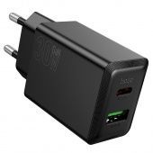 Сетевое зарядное устройство Hoco N71 (QC3.0 +PD30W Type-C)  цвет: черный