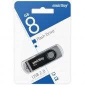 USB флэш-диск Smart Buy 8GB Twist Black цвет: черный 