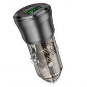 Автомобильное ЗУ Borofone BZ25 (PD38W + QC3.0) цвет: прозрачный