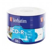 Диск CD-R VERBATIM DL Printable 52x  Bulk /50