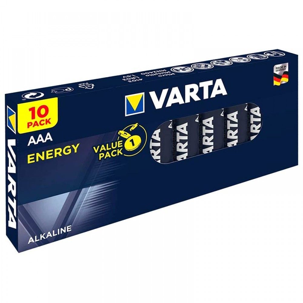 Батарейки алкалиновые VARTA Energy LR03/10ВOX АAA ᐅ купить в Минске