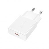 Сетевое зарядное устройство Hoco N72 ультратонкий (PD20W Type-C) цвет: белый 