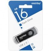 USB флэш-диск Smart Buy 16GB Twist Black цвет: черный 