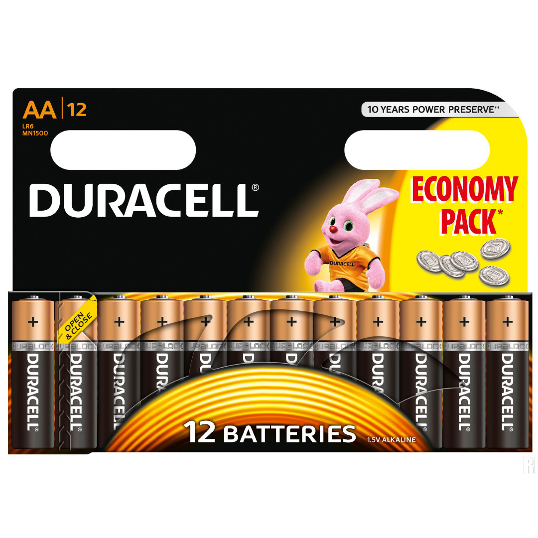 Батарейки алкалиновые DURACELL LR6/MN1500/12BP AA