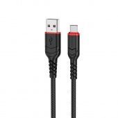 Дата-кабель Hoco X59 Type-C (3 м, 2.4 A,нейлон) цвет: черный