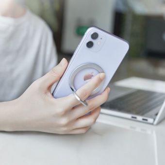 Держатель магнитный кольцо-подставка Hoco GM104 для телефона, подходит для iPhone